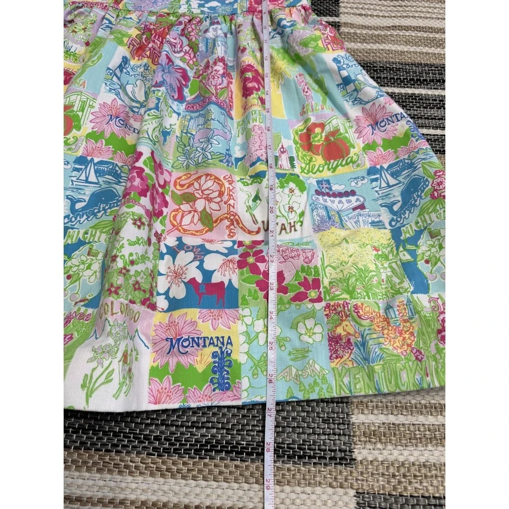 Lilly Pulitzer Dress Women's 4 State of Mind Patchwork Strapless Sundress Preppy - Picture 13 of 16